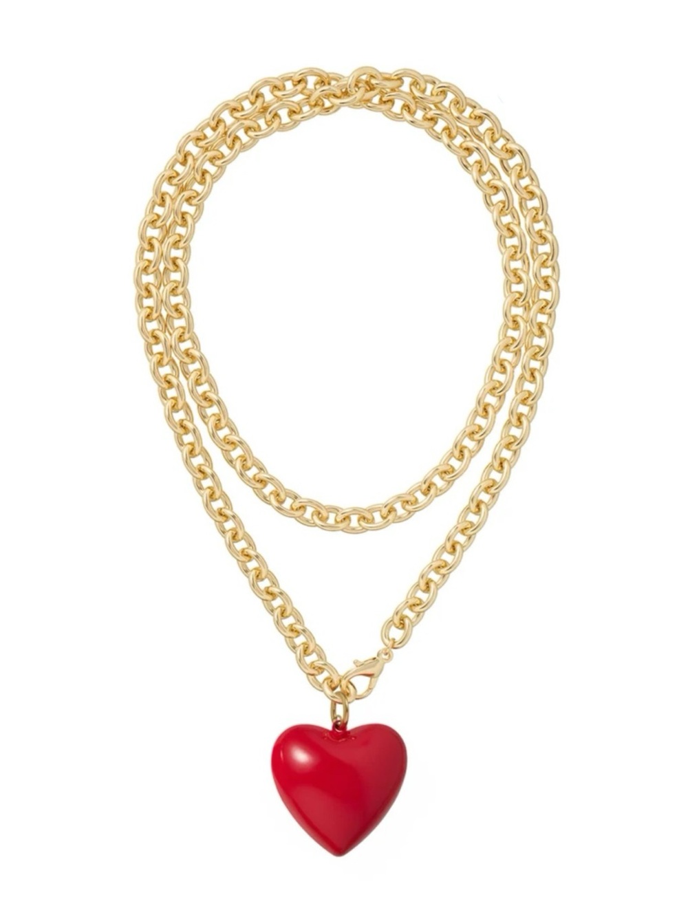 NWOT Roxanne Assoulin The Big Puffy Heart Charm
Necklace